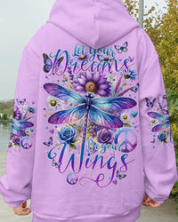 LET YOUR DREAMS BE YOUR WINGS DRAGONFLY ALL OVER PRINT - TYTD0201242