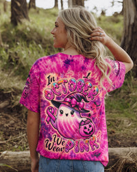 IN OCTOBER WE WEAR PINK BOO BREAST CANCER AWARENESS ALL OVER PRINT  - TLTW1607261