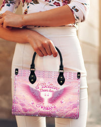 I BELIEVE THERE ARE ANGELS AMONG US LEATHER HANDBAG - YHLT0406244