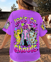 LET'S GO GHOULS BOO BLACK CAT HALLOWEEN ALL OVER PRINT - TLHN1707261
