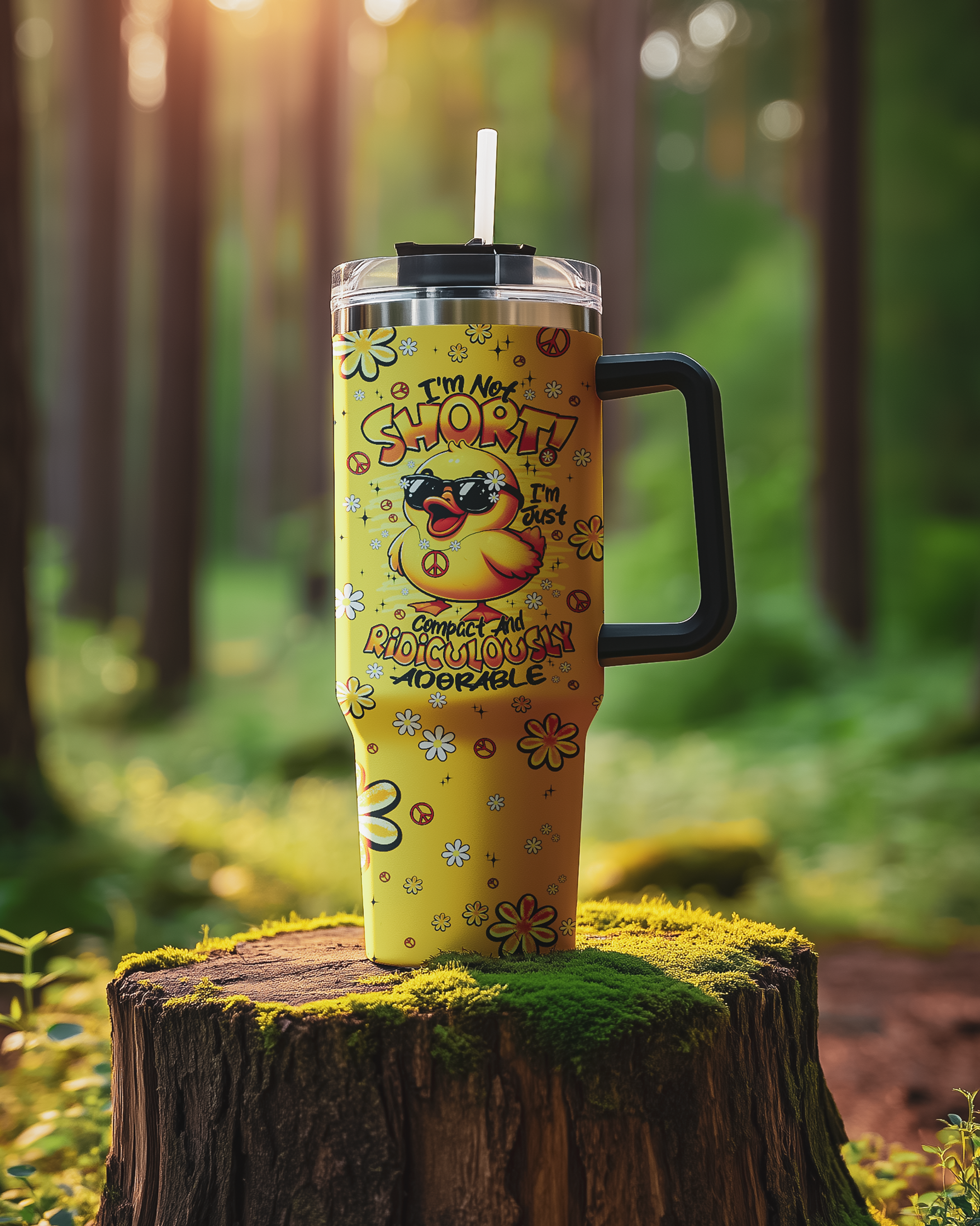 I'M NOT SHORT DUCK HIPPIE TUMBLER - TYPQ0508256