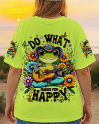 DO WHAT MAKES YOU HAPPY FROG ALL OVER PRINT  - TLNT2208254