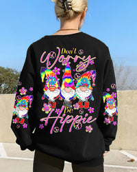 DON'T WORRY BE HIPPIE TIE DYE GNOME ALL OVER PRINT - TLTR3108233