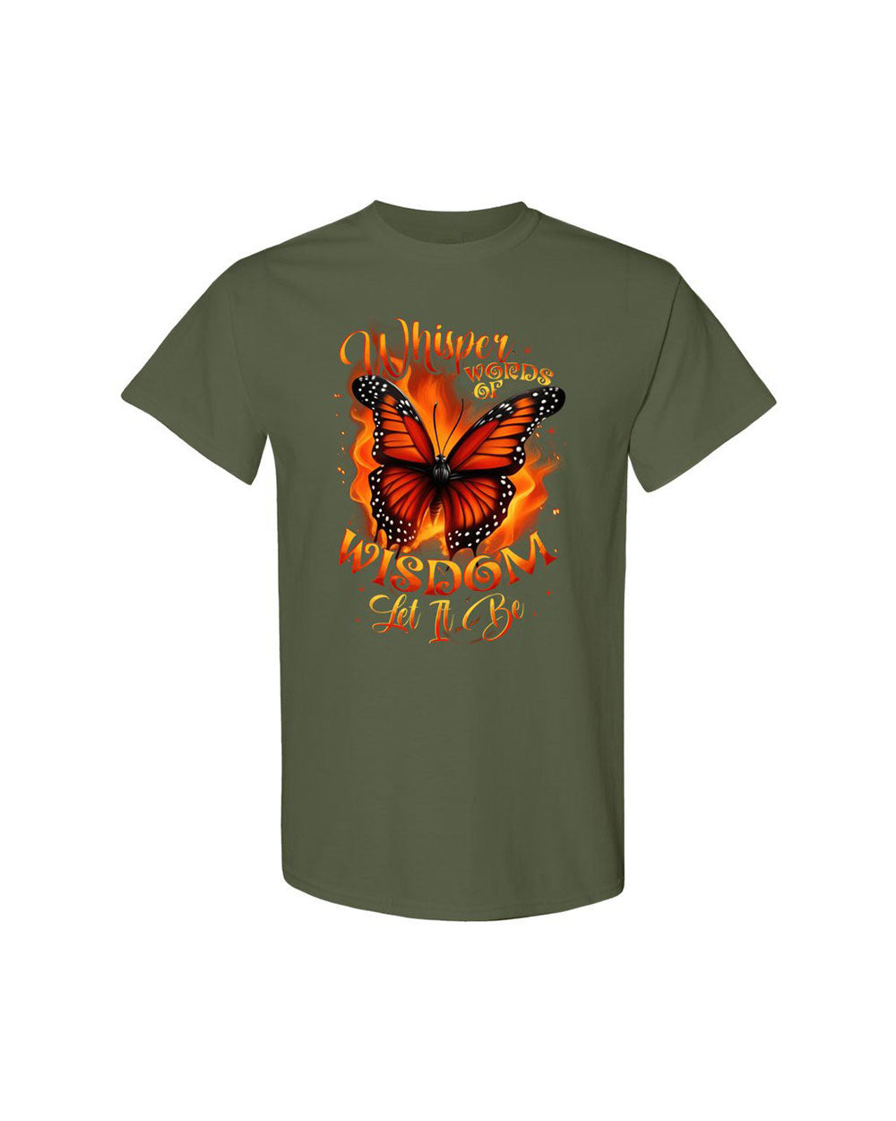 WHISPER WORDS OF WISDOM LET IT BE BUTTERFLY COTTON SHIRT - TYTD1510244