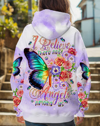 I BELIEVE THERE ARE ANGELS AMONG US BUTTERFLY ALL OVER PRINT - TLNT2808243
