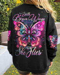 WITH BRAVE WINGS BUTTERFLY ALL OVER PRINT - TYTD2209233