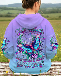 JUST BREATHE BUTTERFLY ALL OVER PRINT - YHHN2811253