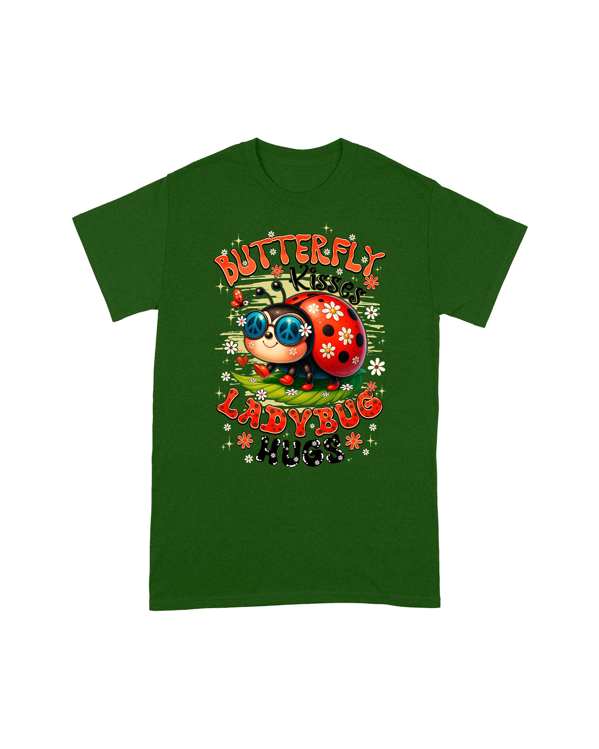 BUTTERFLY KISSES AND LADYBUG COTTON SHIRT - TYQY2306255