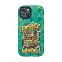 PEACE LOVE AND MEOW CATS MAGNETIC PHONE CASE - TY0707263