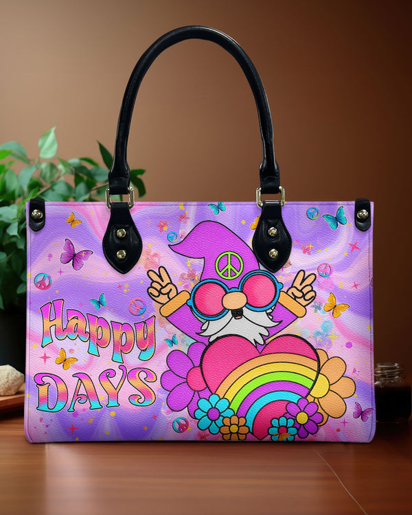 HAPPY DAYS HIPPIE GNOME LEATHER HANDBAG - YHHN0111241