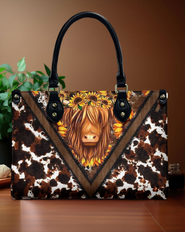 HEIFER SUNFLOWER LEATHER HANDBAG - YHHN0811244