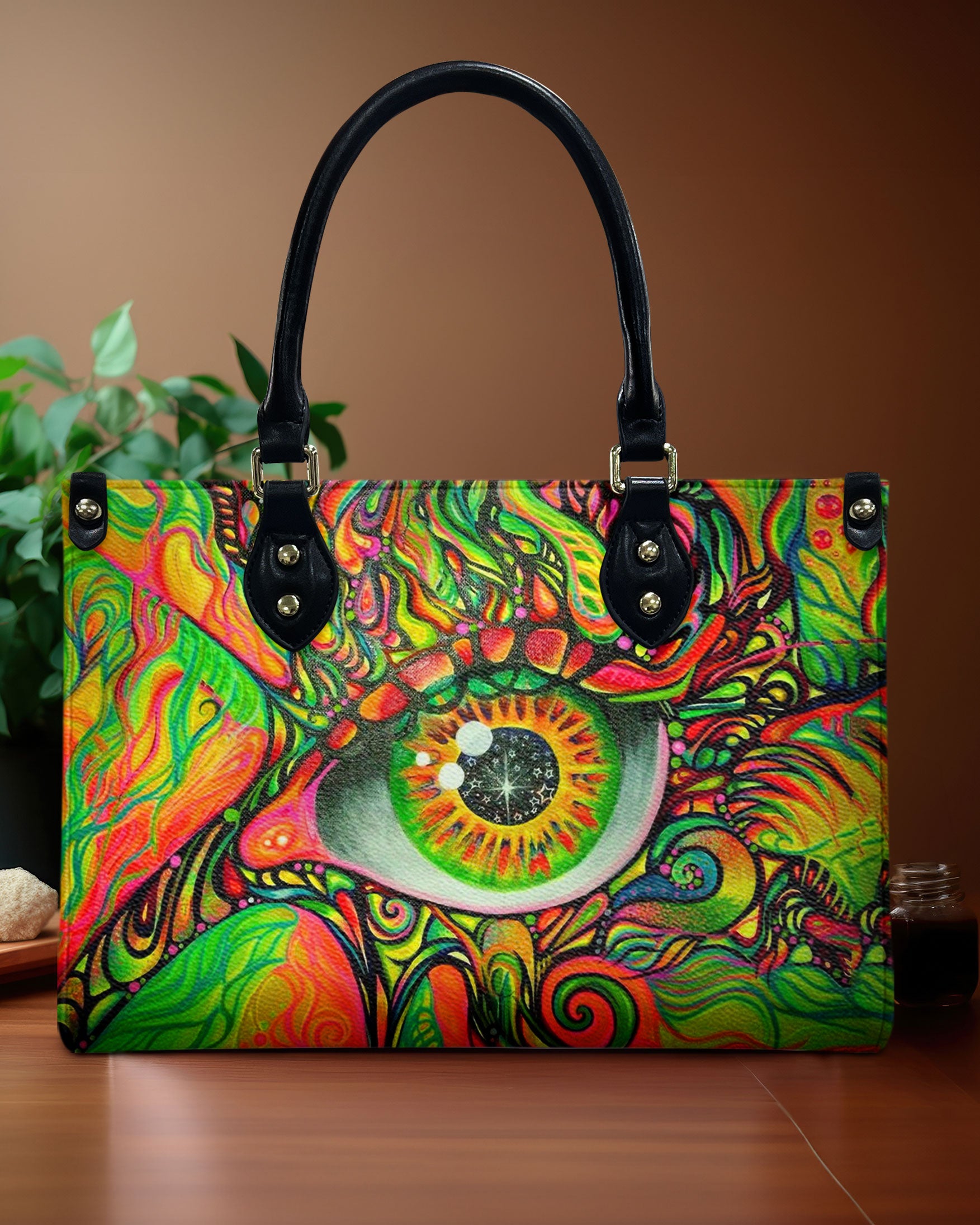 HIPPIE EYE LEATHER HANDBAG - YHHN1710244