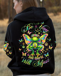 BE YOU THE WORLD WILL ADJUST FROG WINGS ALL OVER PRINT - TLTW0412232