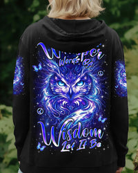 WHISPER WORDS OF WISDOM LET IT BE OWL ALL OVER PRINT - YHLN0602262