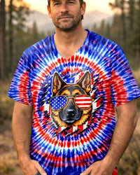 GERMAN SHEPHERD DOG SWIRL ALL OVER PRINT - TLHN1103262