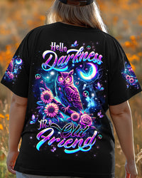 HELLO DARKNESS MY OLD FRIEND OWL ALL OVER PRINT - TLTW2009251