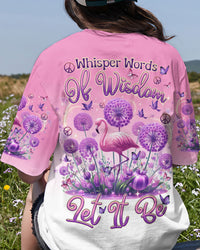 WHISPER WORDS OF WISDOM FLAMINGO ALL OVER PRINT - TLTR0807243