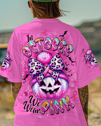 IN OCTOBER WE WEAR PINK PUMPKIN BREAST CANCER AWARENESS ALL OVER PRINT - TLTW1208251