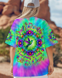 JUST BREATHE HUMMINGBIRD TIE DYE ALL OVER PRINT - TLTR1006252