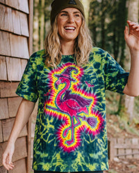 FLAMINGO WITCHY HALLOWEEN BURST ALL OVER PRINT - TLTW2409261