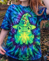 GREEN WITCH FROG HALLOWEEN SWIRL ALL OVER PRINT - TYPQ0709261