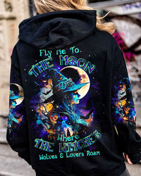 FLY ME TO THE MOON WITCH HALLOWEEN ALL OVER PRINT - TLTW2808232