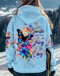 JUST BREATHE BUTTERFLY ALL OVER PRINT  - TLTW0410243