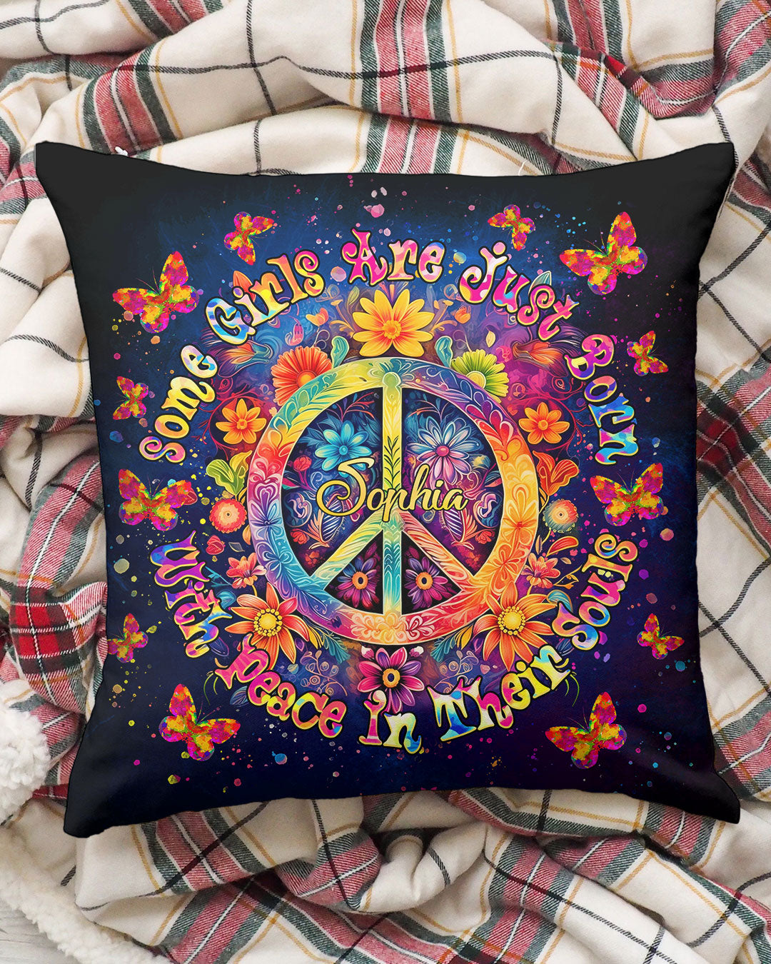 PERSONALIZED PEACE IN THEIR SOULS PILLOW - TLTR0301254