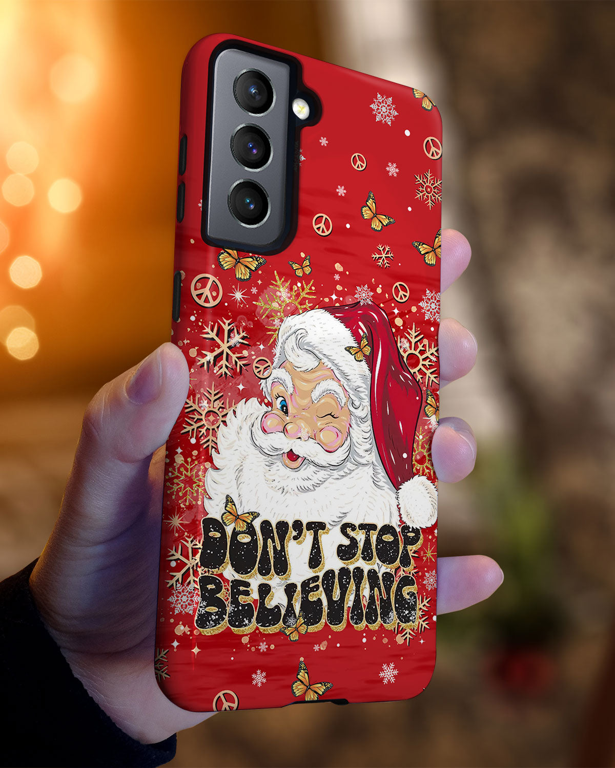 DON'T STOP BELIEVING CHRISTMAS PHONE CASE - TLTR0811248