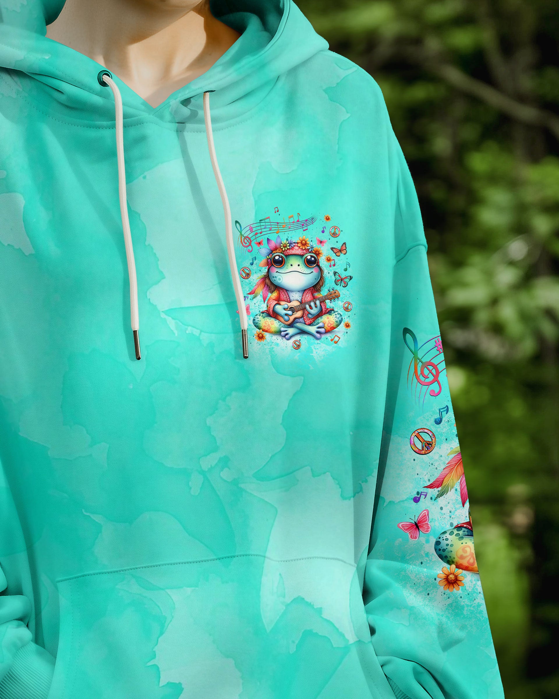 MAKE TODAY GROOVY FROG ALL OVER PRINT - YHLT2409253
