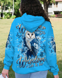 WHISPER WORDS OF WISDOM LET IT BE OWL ALL OVER PRINT  - TLNT1110253