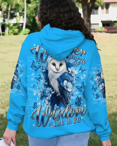 WHISPER WORDS OF WISDOM LET IT BE OWL ALL OVER PRINT  - TLNT1110253