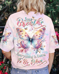 JUST BREATHE BUTTERFLY ALL OVER PRINT - TLTW2103242