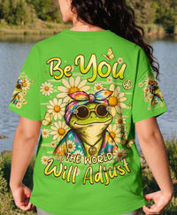 BE YOU THE WORLD WILL ADJUST FROG ALL OVER PRINT - TLHN3007263