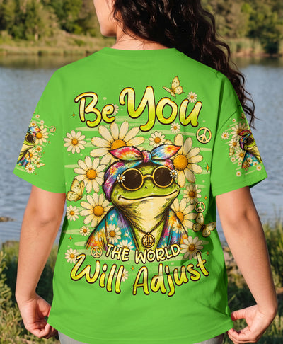 BE YOU THE WORLD WILL ADJUST FROG ALL OVER PRINT - TLHN3007263