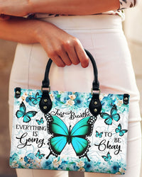 JUST BREATHE BUTTERFLY LEATHER HANDBAG - TLTR1506245