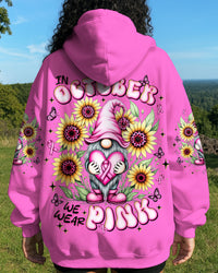 IN OCTOBER WE WEAR PINK GNOME BREAST CANCER ALL OVER PRINT  - TLNT2407254