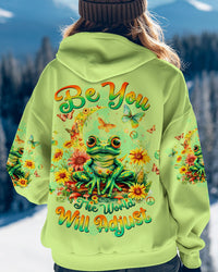 BE YOU THE WORLD WILL ADJUST FROG ALL OVER PRINT  - TLTW2611244