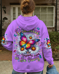 JUST BREATHE BUTTERFLY DAISIES ALL OVER PRINT - TLNT1312253