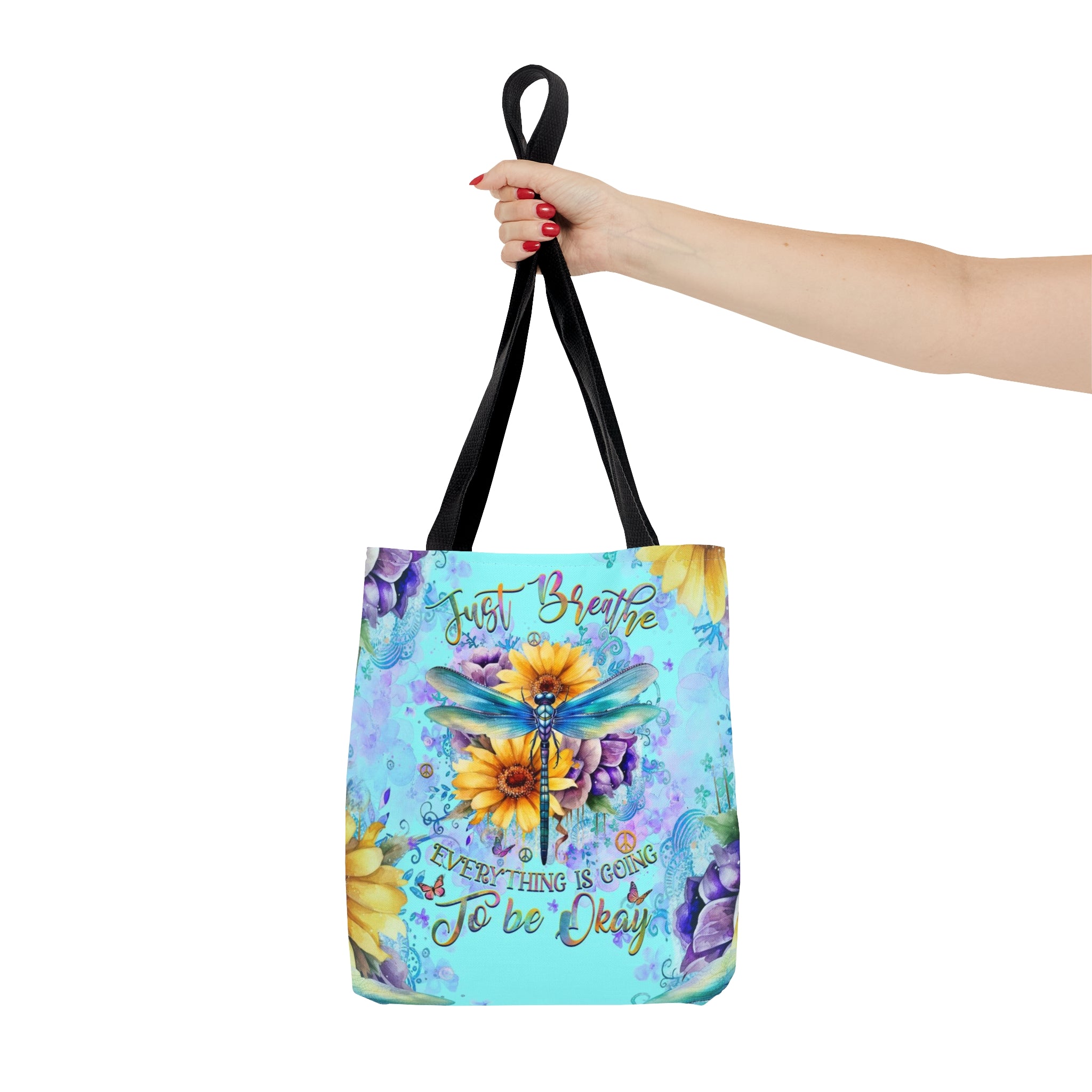 JUST BREATHE DRAGONFLY TOTE BAG - YH0210233
