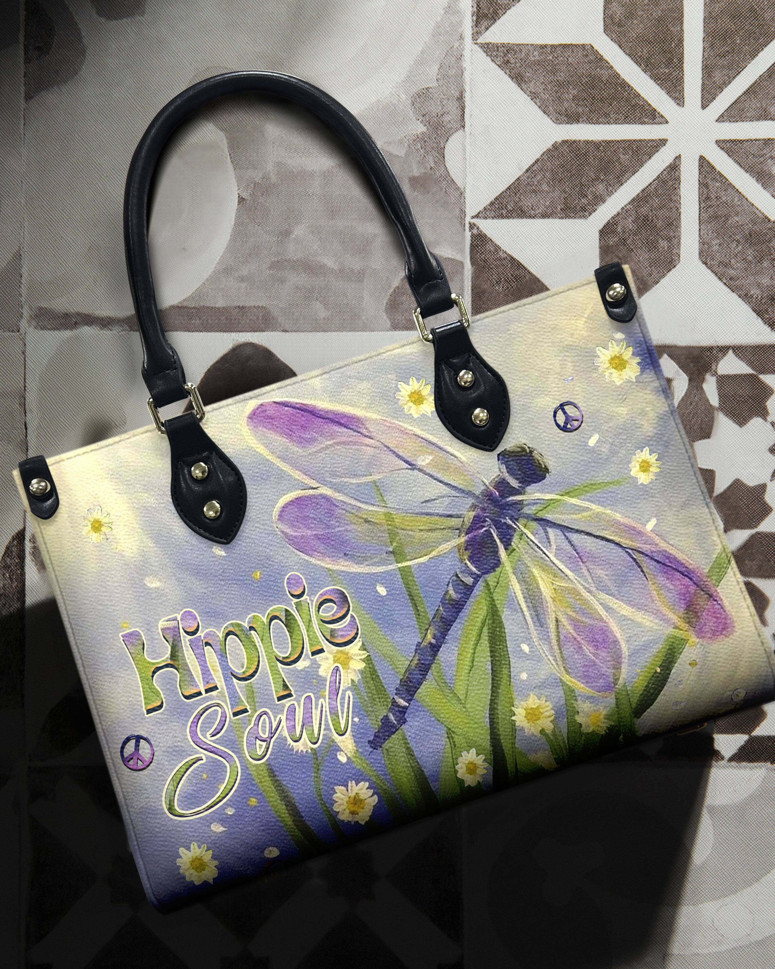 HIPPIE SOUL DRAGONFLY LEATHER HANDBAG - YHHN0110244