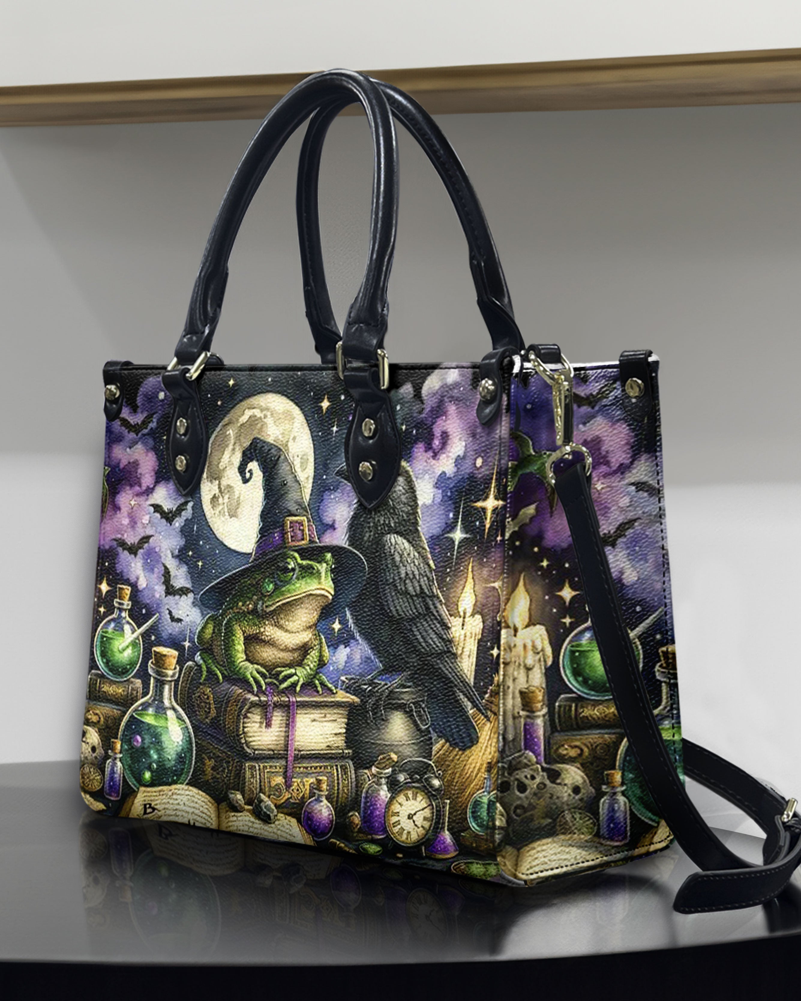 HALLOWEEN FROG LEATHER HANDBAG - YHHN1309244