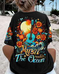 FIND ME WHERE THE MUSIC MEETS THE OCEAN GUITAR ALL OVER PRINT - TLNO0206231