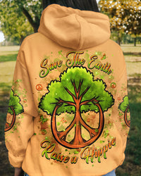 SAVE THE EARTH RAISE A HIPPIE ALL OVER PRINT - YHHN2609243