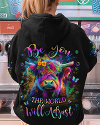 BE YOU THE WORLD WILL ADJUST ALL OVER PRINT - YHLN1509231