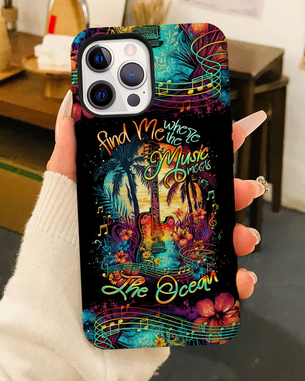 FIND ME WHERE THE MUSIC MEETS THE OCEAN GUITAR PHONE CASE - TLNO1305231