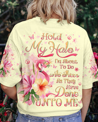 HOLD MY HALO FLAMINGO ALL OVER PRINT - YHLN111234
