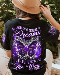 FOLLOW YOUR DREAM BUTTERFLY ALL OVER PRINT - YHLN2909233