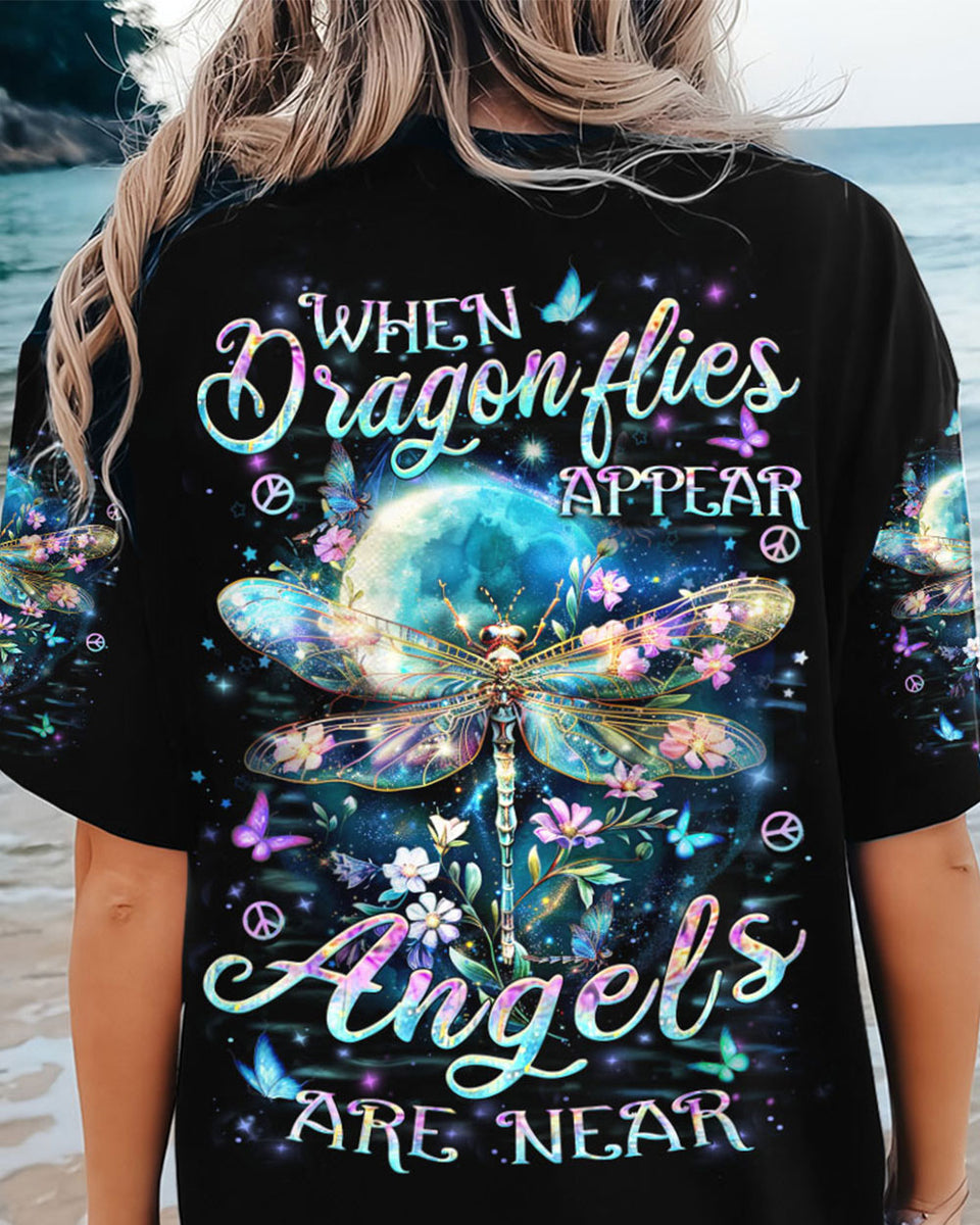 WHEN DRAGONFLIES APPEAR ANGELS ARE NEAR ALL OVER PRINT - YHHN0503241 ...