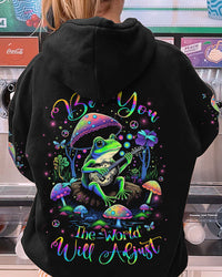BE YOU THE WORLD WILL ADJUST FROG ALL OVER PRINT - YHLN2509232
